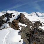 gruppo del rosa dall'inizio della ferrata