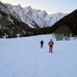 costeggiando la pista di slittino