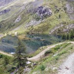 il lago salendo sulla strada