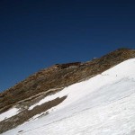 ghiacciaio sotto il rifugio gnifetti