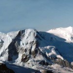 da sinistra il rosa,liskamm,castore,polluce e cresta dei breithorn