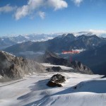 dalla vetta il fletschhorn,lagginhorn e weissmies