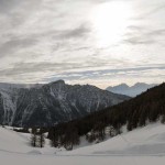 panorama verso becca d'aver e cima longhede