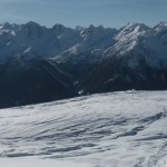 panorama verso sud-ovest dal gran paradiso all'aiguille de trelatete