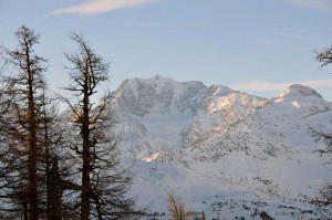 parete nord del fletschhorn durante la salita