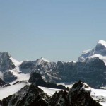 panorama dent d'herens,cervino e gruppo del monte rosa