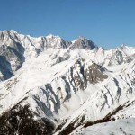 monte bianco e grandes jorasses