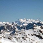 zoomata sui breithorn e il gruppo del rosa