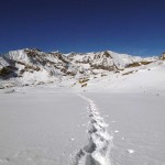 verso nord dal plateau prima del pendio finale