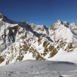 panorama dal colle sul gruppo della grande rousse