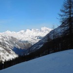 a destra il mont velan e grand combin