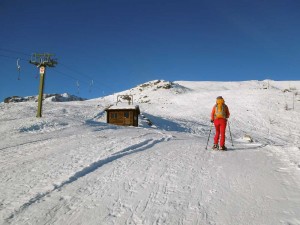 arrivo dello skilift