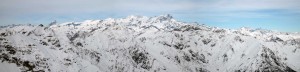 da sin il cervino,i breithorn e il gruppo del rosa