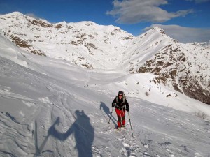 tratto ripido verso l'alpe mora