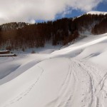 deviazione in vista dell'alpe chaligne