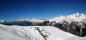 verso nord il comprensorio di verbier