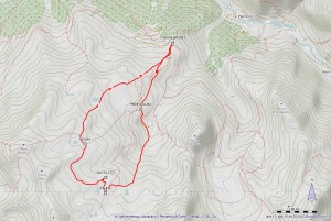 tour des lacs mappa itinerario