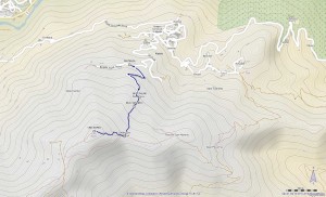 cima mares mappa itinerario