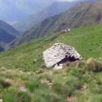 vista dalla baita quota 1800 col vallone di salita