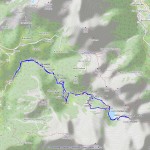 Passo e laghi Frudiere mappa itinerario